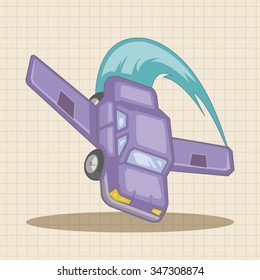 transportation airplane theme elements
