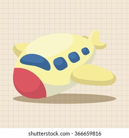 transportation airplane theme elements