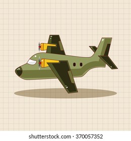 transportation airplane theme elements