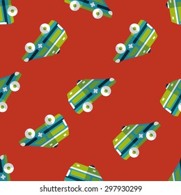 Transportation ambulance flat icon,eps10 seamless pattern background