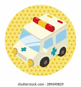 transportation ambulance theme elements