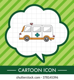 transportation ambulance theme elements vector,eps