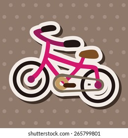 Transportation bike flat icon elements background,eps10
