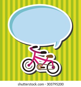 Transportation bike flat icon elements background,eps10