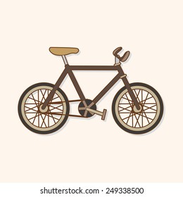 transportation bike theme elements vector,eps