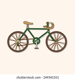 transportation bike theme elements vector,eps