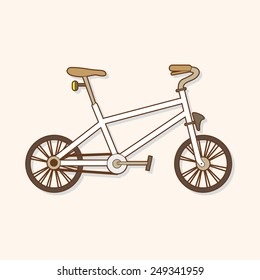 transportation bike theme elements vector,eps