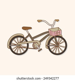 transportation bike theme elements vector,eps