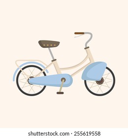 transportation bike theme elements vector,eps