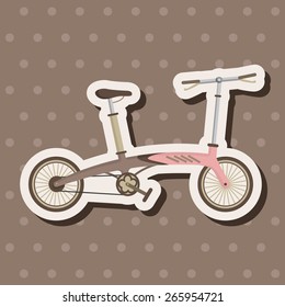 transportation bike theme elements vector,eps