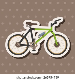 transportation bike theme elements vector,eps