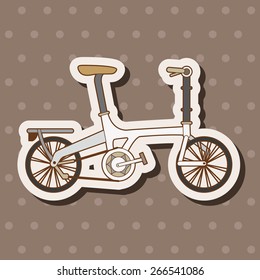 transportation bike theme elements vector,eps