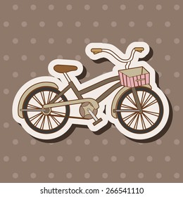 transportation bike theme elements vector,eps