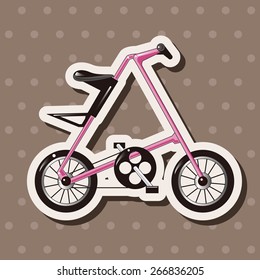 transportation bike theme elements vector,eps