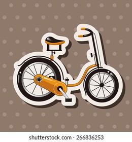 transportation bike theme elements vector,eps