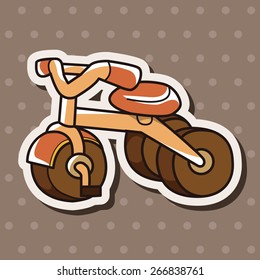 transportation bike theme elements vector,eps
