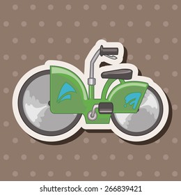 transportation bike theme elements vector,eps