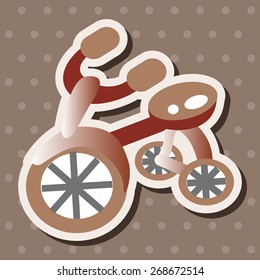 transportation bike theme elements vector,eps