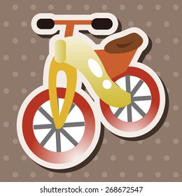 transportation bike theme elements vector,eps