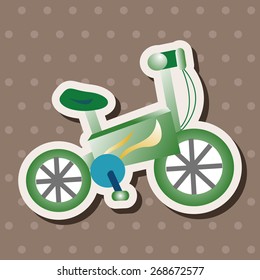 transportation bike theme elements vector,eps