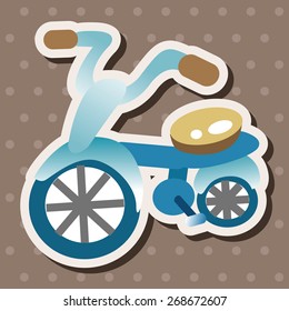 transportation bike theme elements vector,eps