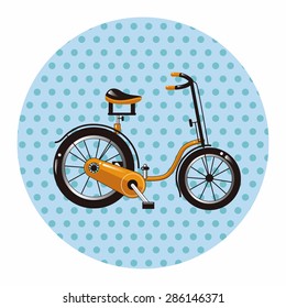 transportation bike theme elements vector,eps