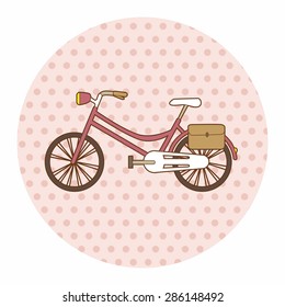 transportation bike theme elements vector,eps
