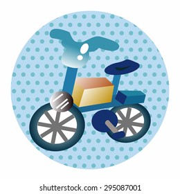 transportation bike theme elements vector,eps