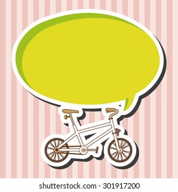 transportation bike theme elements vector,eps