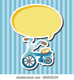 transportation bike theme elements vector,eps