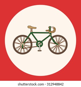 transportation bike theme elements vector,eps