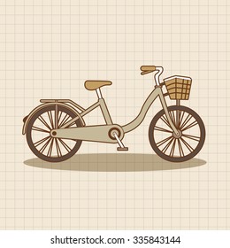 transportation bike theme elements vector,eps