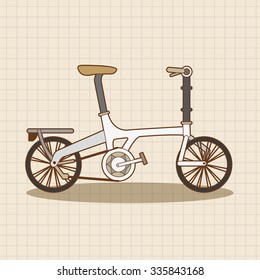 transportation bike theme elements vector,eps