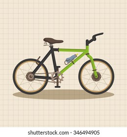 transportation bike theme elements vector,eps