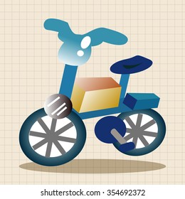transportation bike theme elements vector,eps