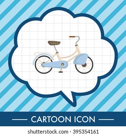 transportation bike theme elements vector,eps