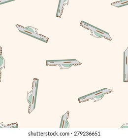 Transportation boat , cartoon seamless pattern background