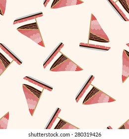 Transportation boat , cartoon seamless pattern background