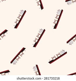 Transportation boat , cartoon seamless pattern background