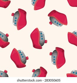 Transportation boat ,seamless pattern