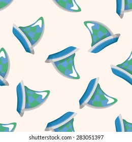 Transportation boat ,seamless pattern