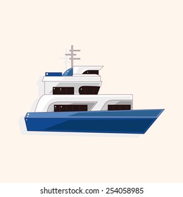 Transportation boat theme elements