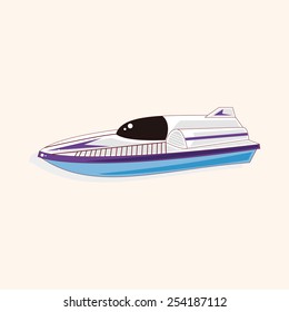 Transportation boat theme elements