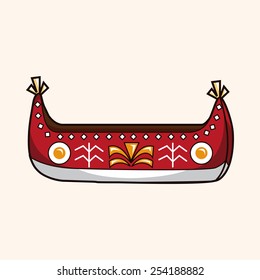 Transportation boat theme elements