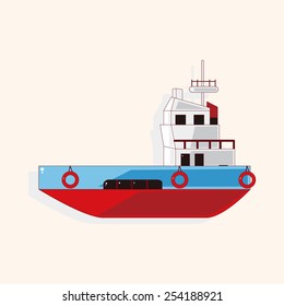 Transportation boat theme elements