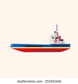 Transportation boat theme elements