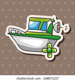 Transportation boat theme elements