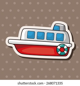 Transportation boat theme elements