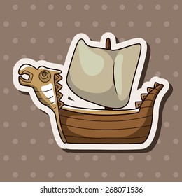 Transportation boat theme elements