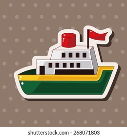 Transportation boat theme elements